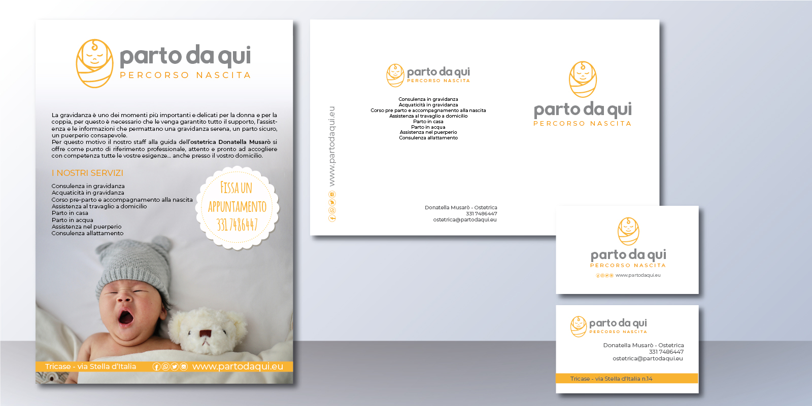 Parto da Qui - Immagine coordinata e sito web